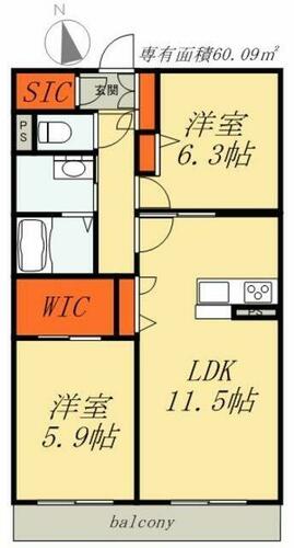 同じ建物の物件間取り写真 - ID:212042489326