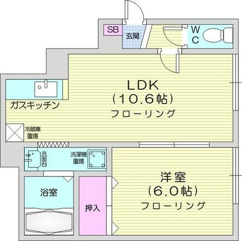 同じ建物の物件間取り写真 - ID:201022290273