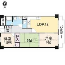 奈良県橿原市木原町（賃貸マンション3LDK・2階・69.85㎡） その2