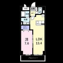 グランド　ライン 303 ｜ 福岡県福岡市博多区井相田１丁目（賃貸マンション1LDK・3階・47.73㎡） その2