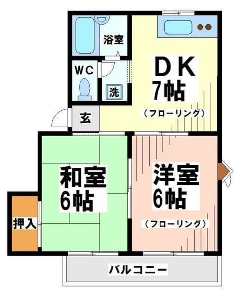 メゾンウエルストンＩ｜東京都杉並区和泉２丁目(賃貸マンション2DK・2階・40.00㎡)の写真 その2