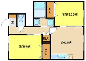 サニーフラット御立 102 ｜ 兵庫県姫路市御立北１丁目（賃貸アパート2LDK・1階・48.65㎡） その2