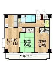 メゾンドクレール 403 ｜ 埼玉県戸田市川岸１丁目（賃貸マンション2LDK・4階・56.42㎡） その2