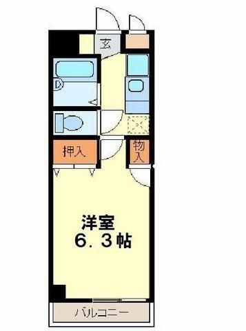 埼玉県川越市田町(賃貸マンション1K・1階・20.09㎡)の写真 その2