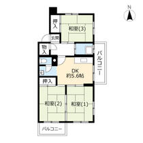 ＵＲ大麻中町 0100401 ｜ 北海道江別市大麻中町（賃貸マンション3DK・4階・55.31㎡） その2