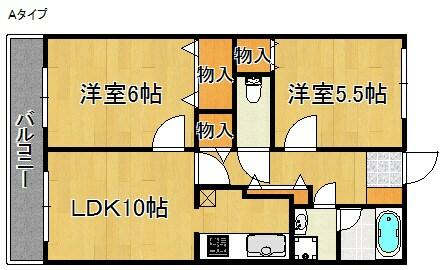 グリーンパーク樽井｜大阪府泉南市樽井４丁目(賃貸マンション2LDK・1階・54.00㎡)の写真 その2