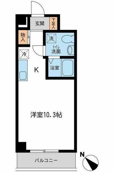 ＪＭＦレジデンス新横浜 306｜神奈川県横浜市港北区新横浜２丁目(賃貸マンション1R・3階・30.26㎡)の写真 その2