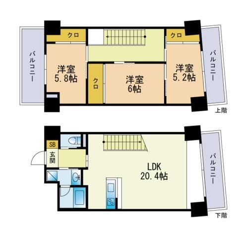 同じ建物の物件間取り写真 - ID:240028477025