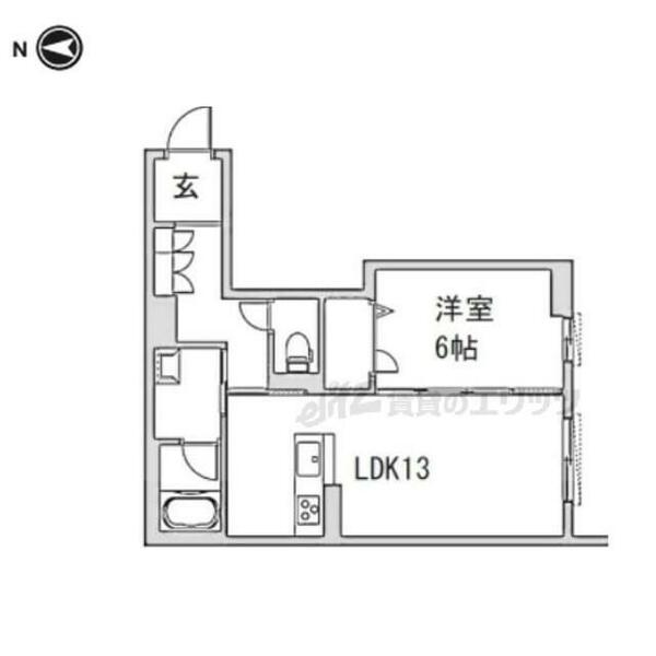 Ｐｌａｃｉｄｅ　Ｋ 105｜奈良県大和高田市大中東町(賃貸マンション1LDK・1階・50.10㎡)の写真 その2