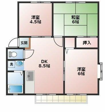 埼玉県所沢市上新井１丁目(賃貸アパート3DK・2階・51.62㎡)の写真 その2