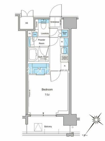 ルフォンプログレ西大井プレミア 610｜東京都品川区西大井１丁目(賃貸マンション1K・6階・25.13㎡)の写真 その2