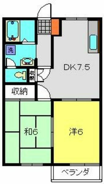 テラスウィステリアＣ 201｜神奈川県横浜市保土ケ谷区新桜ケ丘２丁目(賃貸アパート2DK・2階・55.40㎡)の写真 その2