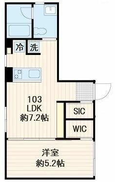 東京都世田谷区世田谷１丁目(賃貸マンション1LDK・1階・34.43㎡)の写真 その2