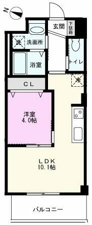 Ｍガーデンパレス４ 302｜埼玉県越谷市赤山本町(賃貸マンション1LDK・2階・34.95㎡)の写真 その2