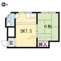 京都府京都市左京区田中西浦町（賃貸マンション1LDK・2階・28.00㎡） その2