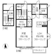 東京都小平市小川西町５丁目（賃貸アパート1LDK・2階・47.12㎡） その2