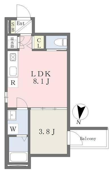 Ｍｉｎｅｔｔｅ千船 203｜大阪府大阪市西淀川区佃３丁目(賃貸アパート1LDK・2階・28.05㎡)の写真 その2