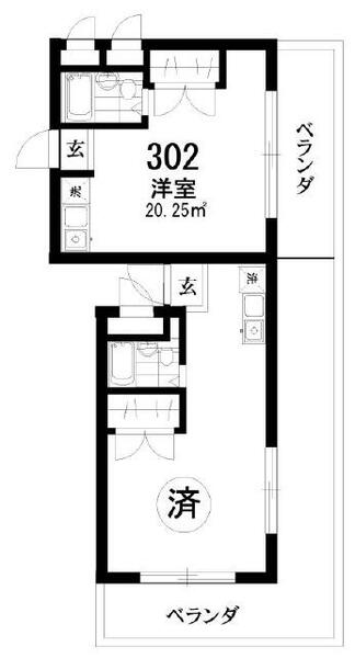 フレクション川崎 302｜神奈川県川崎市川崎区観音２丁目(賃貸マンション1R・3階・17.96㎡)の写真 その1