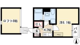 ビルーチェＢ 205 ｜ 愛知県名古屋市中川区野田１丁目（賃貸アパート1K・2階・20.33㎡） その2