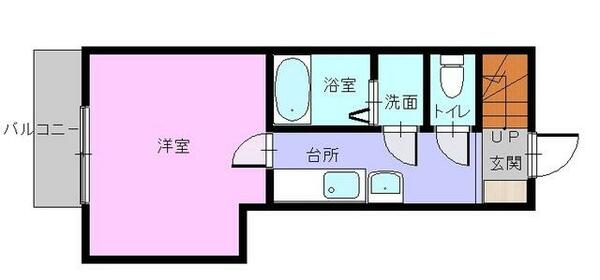 伊良林スカイコテージ 203｜長崎県長崎市伊良林１丁目(賃貸アパート1K・2階・18.42㎡)の写真 その3