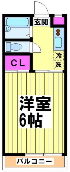 東京都調布市菊野台２丁目(賃貸アパート1K・2階・21.00㎡)の写真 その2