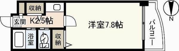 シャイン中筋｜広島県広島市安佐南区中筋１丁目(賃貸マンション1K・4階・22.80㎡)の写真 その2