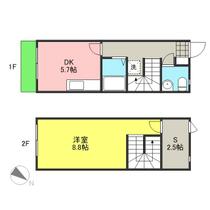 キューブ浅間台　Ａ 107 ｜ 埼玉県上尾市浅間台４丁目（賃貸テラスハウス1DK・--・42.65㎡） その2