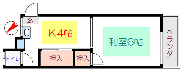 大内荘 206｜東京都墨田区向島３丁目(賃貸マンション1K・2階・27.54㎡)の写真 その2