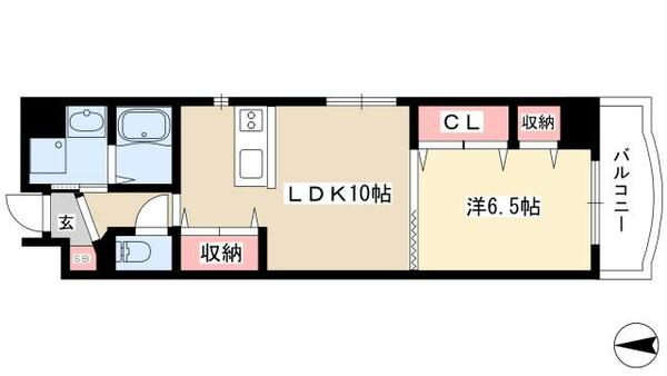 第１３オオタビル 903｜愛知県名古屋市中区千代田３丁目(賃貸マンション1LDK・9階・41.95㎡)の写真 その2