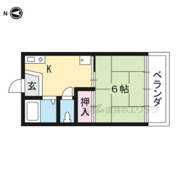 レユニオン膳所 107｜滋賀県大津市膳所１丁目(賃貸アパート1K・1階・22.08㎡)の写真 その2