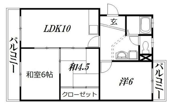 静岡県浜松市中央区幸５丁目(賃貸マンション3LDK・3階・52.80㎡)の写真 その2