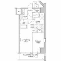 東京都中野区弥生町２丁目（賃貸マンション1LDK・9階・40.74㎡） その2