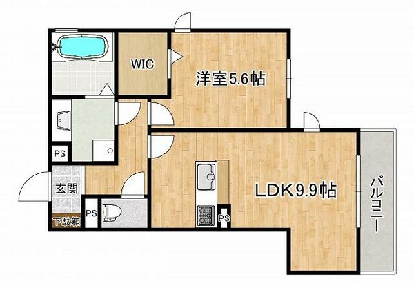 兵庫県神戸市東灘区本山中町１丁目(賃貸アパート1LDK・1階・42.06㎡)の写真 その2