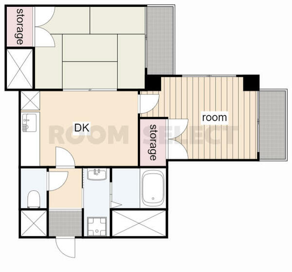 グレースホリベ５ 305｜愛知県名古屋市西区大金町４丁目(賃貸マンション2DK・3階・28.00㎡)の写真 その2