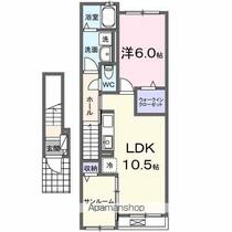 グランツ　南アルプス　Ⅲ 202 ｜ 山梨県南アルプス市戸田（賃貸アパート1LDK・2階・48.92㎡） その2