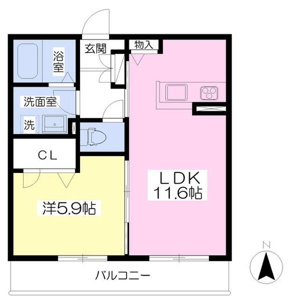 パークフロント・ワン 208｜奈良県奈良市橋本町(賃貸マンション1LDK・2階・42.57㎡)の写真 その2