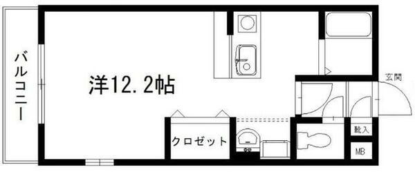 静岡県浜松市中央区初生町(賃貸マンション1R・2階・30.16㎡)の写真 その2