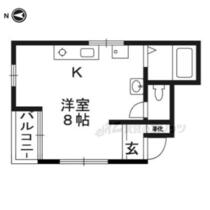 京都府京都市右京区西京極前田町（賃貸アパート1R・3階・32.80㎡） その2