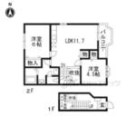 南丹市園部町横田4号 2階建 築21年のイメージ