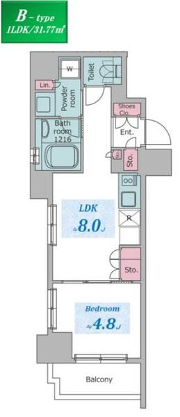 クロスレジデンス六義園 0604｜東京都豊島区巣鴨１丁目(賃貸マンション1LDK・6階・31.77㎡)の写真 その2