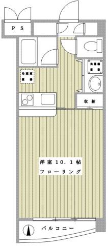 オリーブウェイ 103｜神奈川県川崎市多摩区枡形５丁目(賃貸マンション1K・1階・29.88㎡)の写真 その2