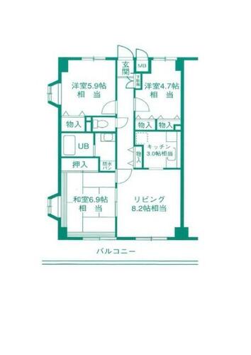 同じ建物の物件間取り写真 - ID:212043673626