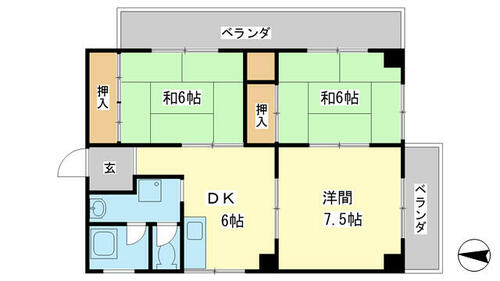 同じ建物の物件間取り写真 - ID:228048661889