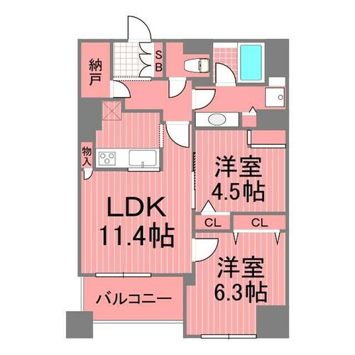 同じ建物の物件間取り写真 - ID:214054040261