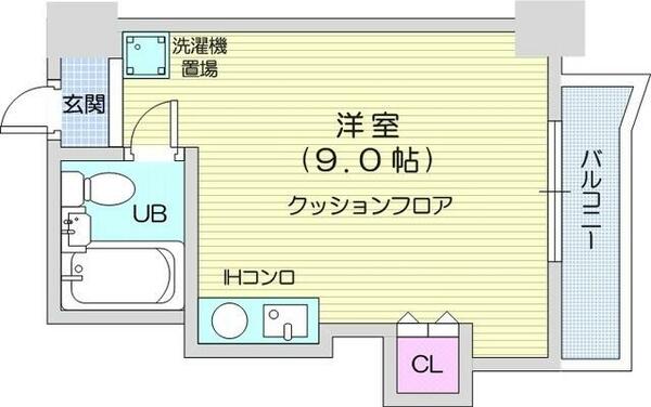 サイレンス医大前｜北海道札幌市中央区大通西１７丁目(賃貸マンション1R・7階・18.75㎡)の写真 その2