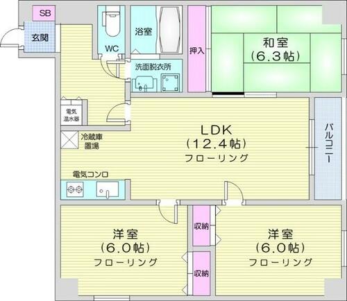 同じ建物の物件間取り写真 - ID:201019259178