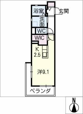 ブライトコート｜岐阜県岐阜市金竜町１丁目(賃貸アパート1R・1階・32.37㎡)の写真 その2