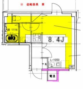 三鷹第一ビル｜兵庫県尼崎市東園田町６丁目(賃貸マンション1R・3階・23.77㎡)の写真 その2