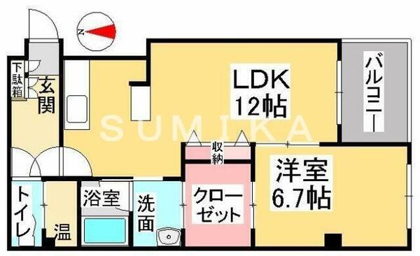 ジェムシティ表町ビル｜岡山県岡山市北区表町２丁目(賃貸マンション1LDK・4階・47.84㎡)の写真 その2