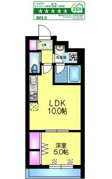 ヘーベルメゾン西葛西　Ｗ　ダブル 101｜東京都江戸川区西葛西７丁目(賃貸マンション1LDK・1階・39.18㎡)の写真 その2